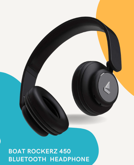 BoAt Rockerz 450 Bluetooth On-Ear Headphone BoAt Rockerz 450 Bluetooth On-Ear Headphone