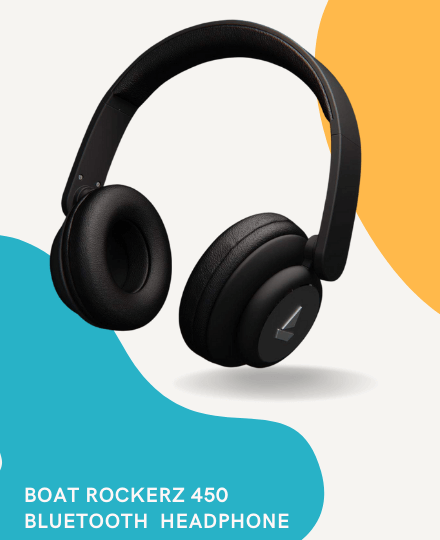 BoAt Rockerz 450 Bluetooth On-Ear Headphone BoAt Rockerz 450 Bluetooth On-Ear Headphone