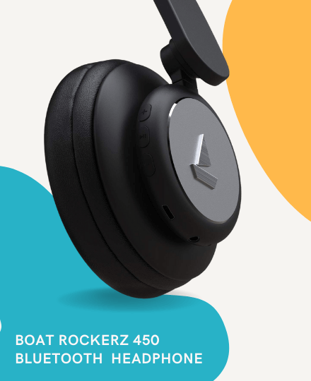 BoAt Rockerz 450 Bluetooth On-Ear Headphone BoAt Rockerz 450 Bluetooth On-Ear Headphone
