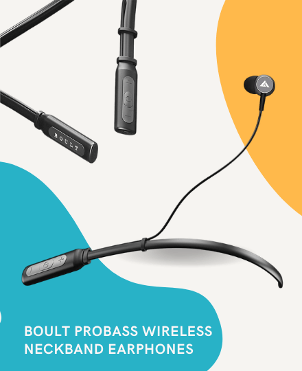 Boult Audio ProBass Curve Wireless Neckband Earphones Boult Audio ProBass Curve Wireless Neckband Earphones