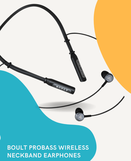 Boult Audio ProBass Curve Wireless Neckband Earphones Boult Audio ProBass Curve Wireless Neckband Earphones