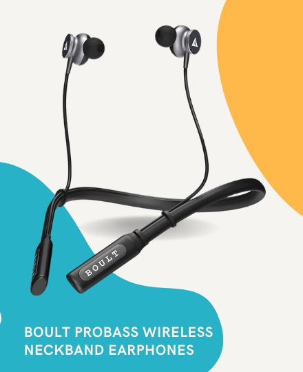 Boult Audio ProBass Curve Wireless Neckband Earphones Boult Audio ProBass Curve Wireless Neckband Earphones