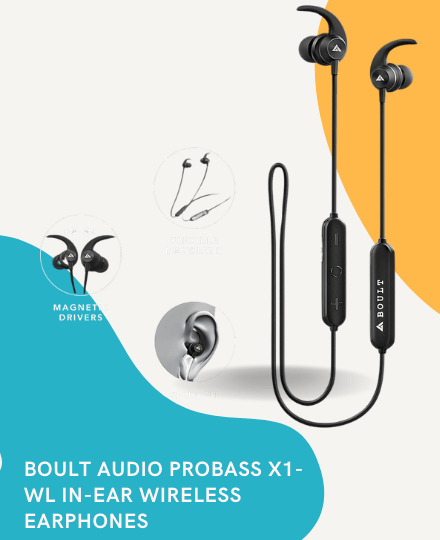 Boult Audio ProBass X1-WL in-Ear Wireless Earphones Boult Audio ProBass X1-WL in-Ear Wireless Earphones
