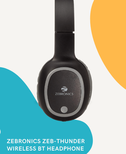 Zebronics Zeb-Thunder Wireless BT Headphone Zebronics Zeb-Thunder Wireless BT Headphone