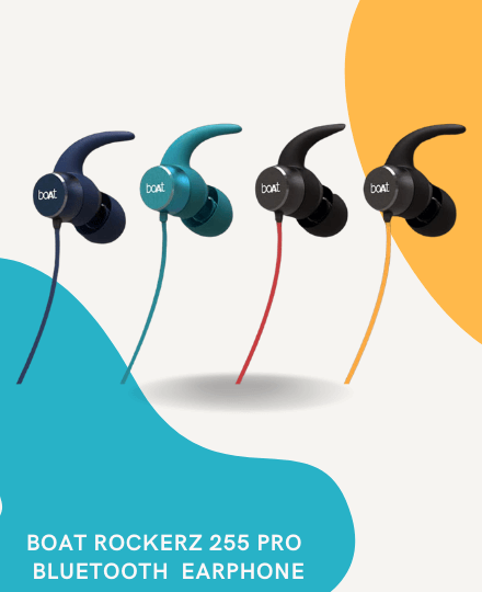 BoAt Rockerz 255 Pro in-Ear Bluetooth Neckband Earphone BoAt Rockerz 255 Pro in-Ear Bluetooth Neckband Earphone