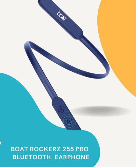 BoAt Rockerz 255 Pro in-Ear Bluetooth Neckband Earphone BoAt Rockerz 255 Pro in-Ear Bluetooth Neckband Earphone