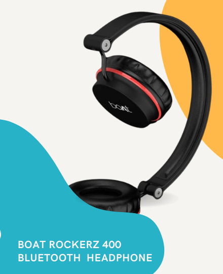 BoAt Rockerz 400 Bluetooth On-Ear Wireless Headphone BoAt Rockerz 400 Bluetooth On-Ear Wireless Headphone