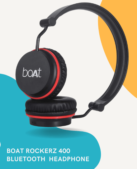 BoAt Rockerz 400 Bluetooth On-Ear Wireless Headphone BoAt Rockerz 400 Bluetooth On-Ear Wireless Headphone