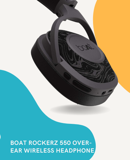 BoAt Rockerz 550 Over-Ear Wireless Headphone BoAt Rockerz 550 Over-Ear Wireless Headphone
