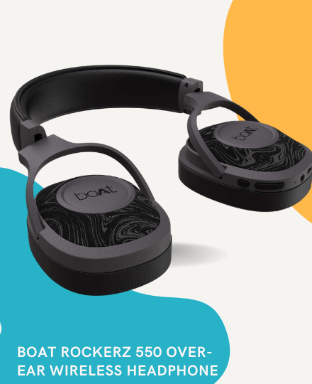 BoAt Rockerz 550 Over-Ear Wireless Headphone BoAt Rockerz 550 Over-Ear Wireless Headphone