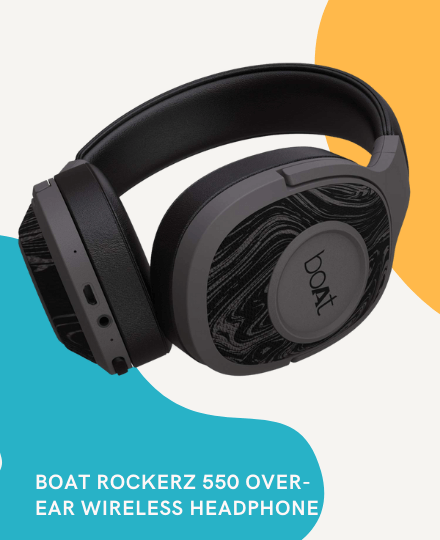 BoAt Rockerz 550 Over-Ear Wireless Headphone BoAt Rockerz 550 Over-Ear Wireless Headphone