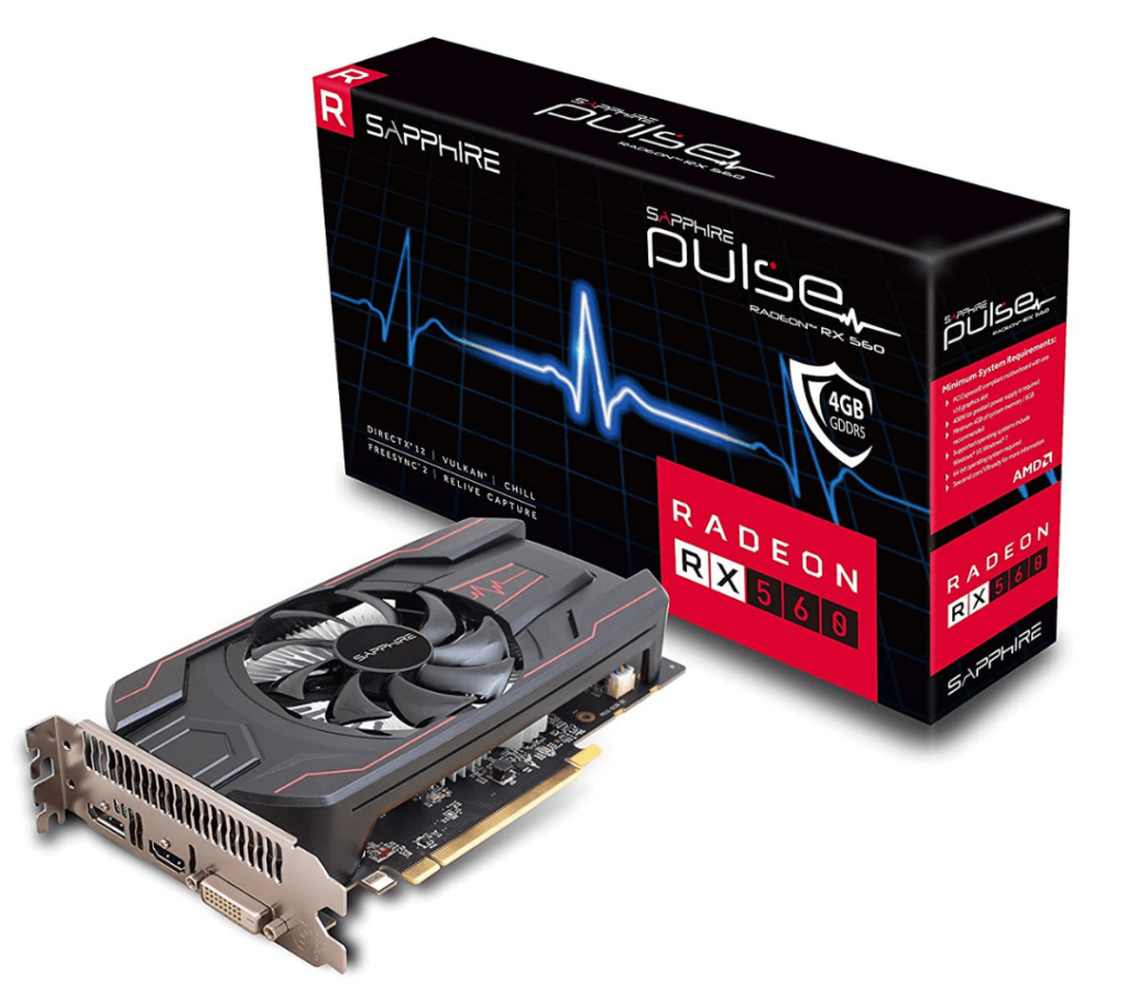 Sapphire 11267-18-20G Radeon Pulse RX 560 Sapphire 11267-18-20G Radeon Pulse RX 560